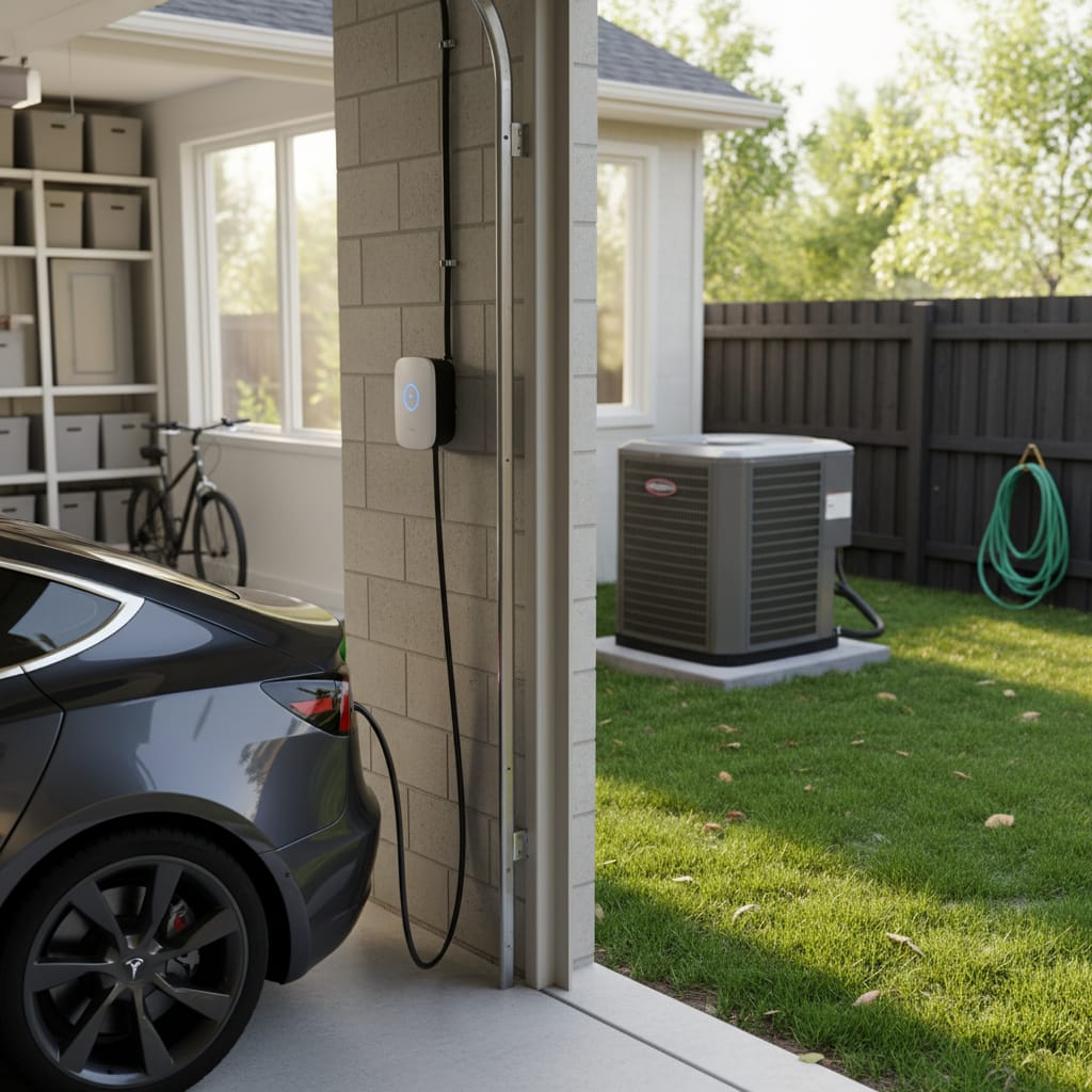 EV charger installation for home charging